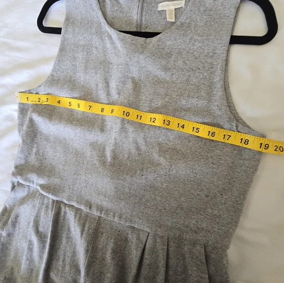 Eileen Fisher Organic Cotton Gray Jumpsuit Wide Leg Cropped Minimalist Pockets M - Picture 12 of 13